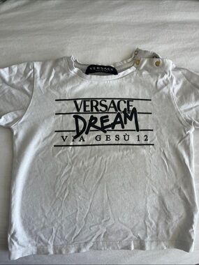 Versace White Logo 'Dream' Graphic Tee